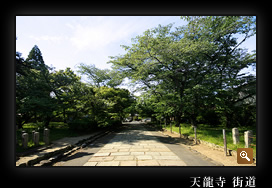 天龍寺の街道の写真